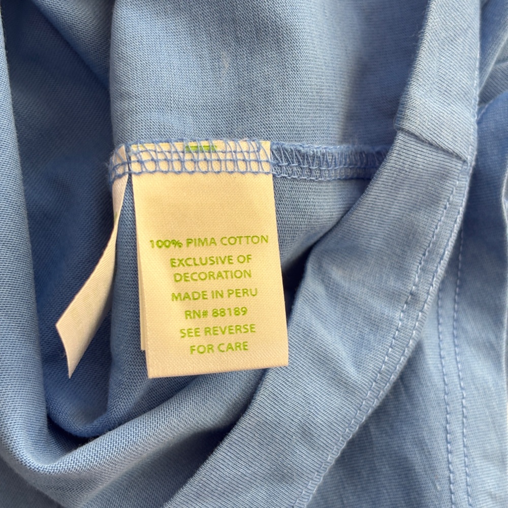 Lilly Pulitzer Small Blue Brewster Shift Dress Women’s Size Small Cotton - Picture 9 of 9